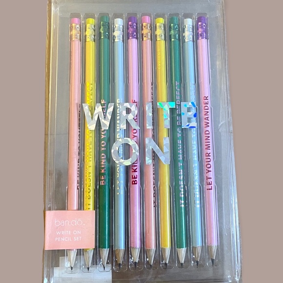 ban.do Office Bando Write On Pencil Set Different Inspirational